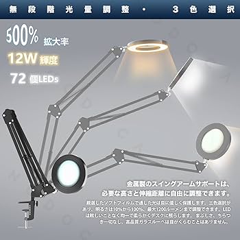 目が楽プレミアム LEDライト付き卓上ルーペ 楽天市場】卓上ルーペ 目が楽プレミアムLEDライト 大型レンズ